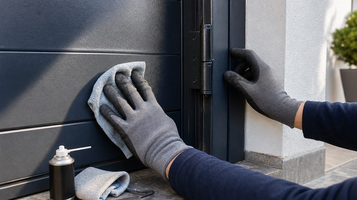 ¿Qué mantenimiento necesita una puerta metálica exterior?